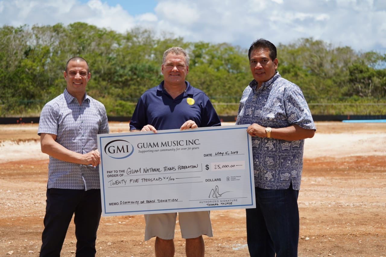 Guam Music donates to tennis federation